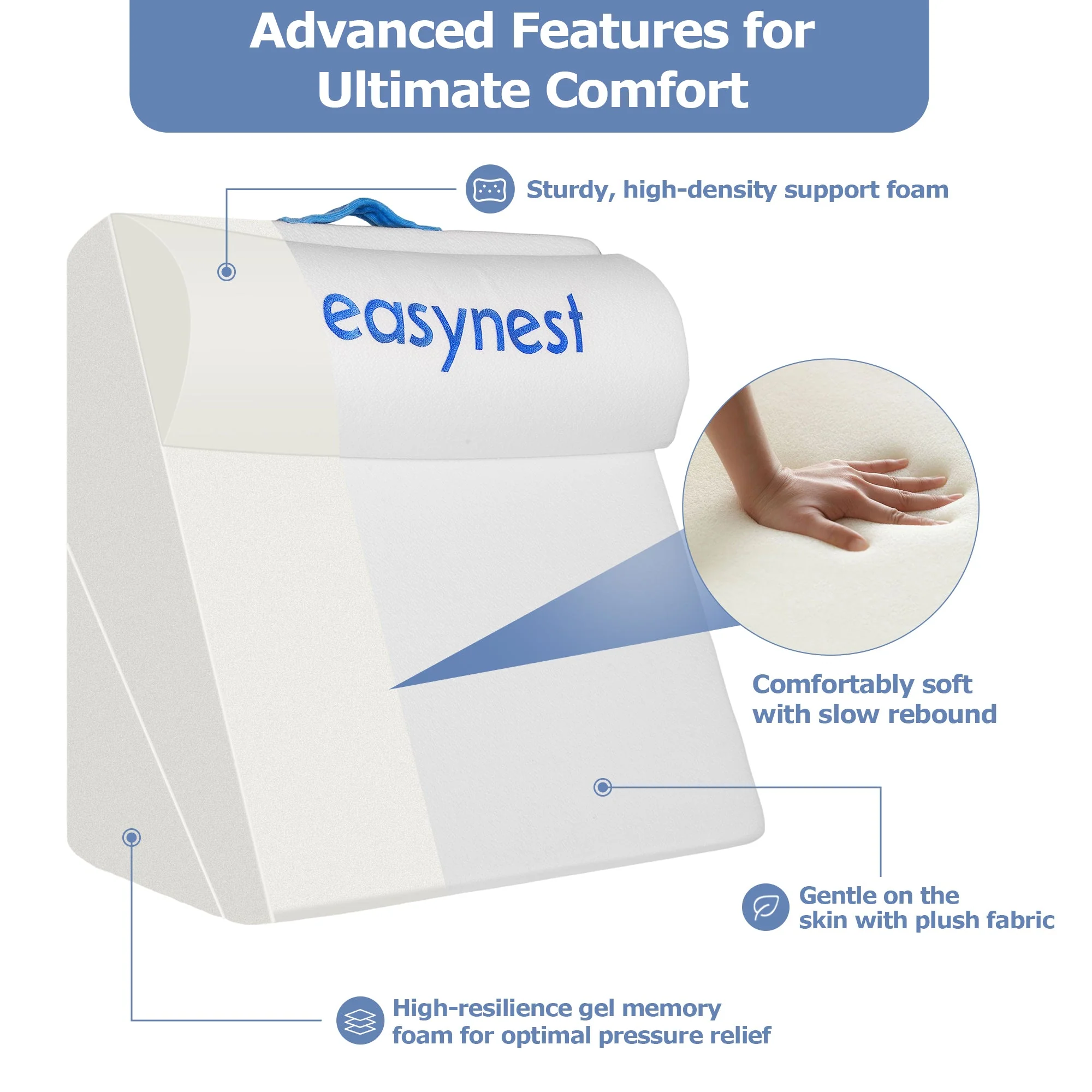 EASYNEST Bed Wedge Pillow - Image 9