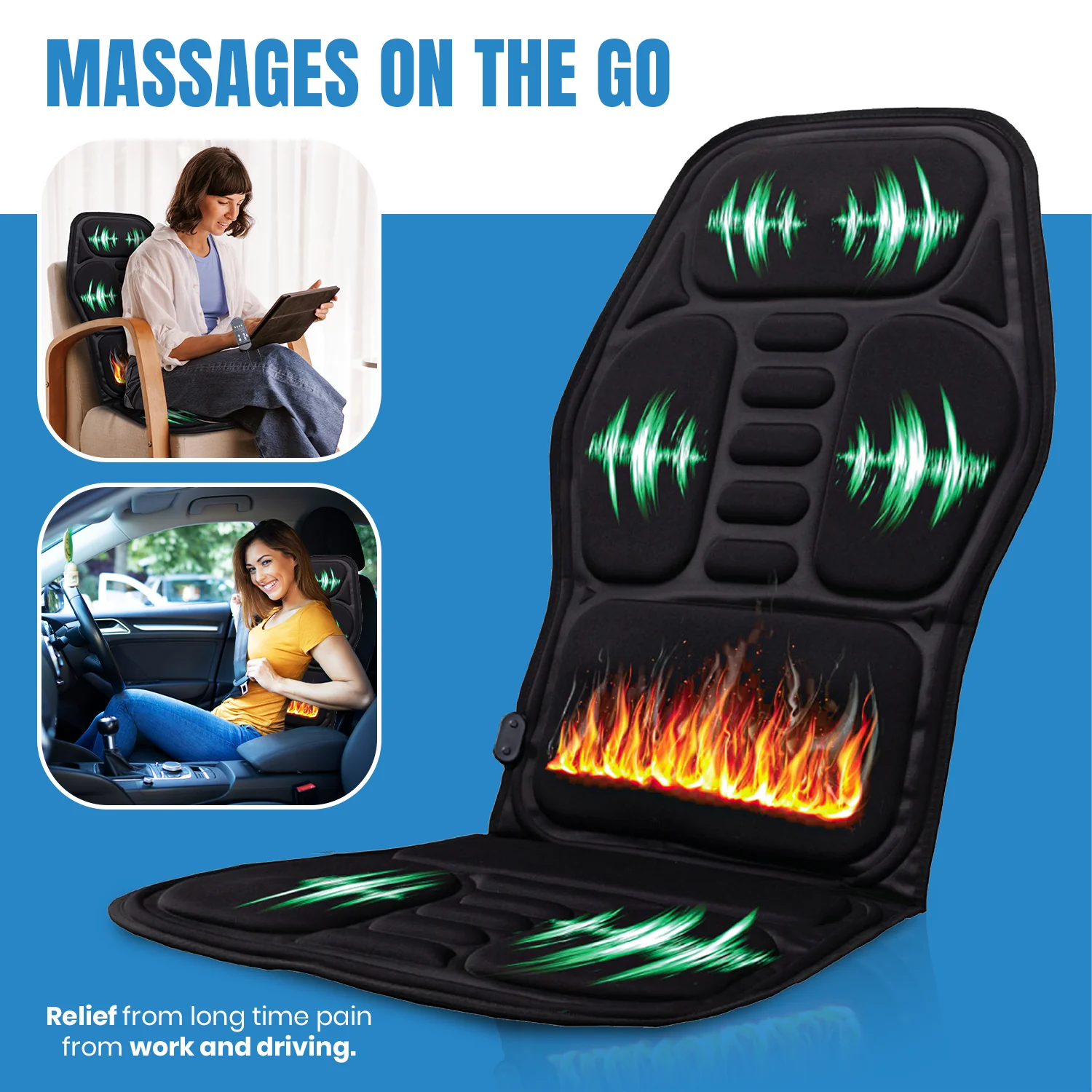 Chair Cushion With Heat and Vibration - Image 3